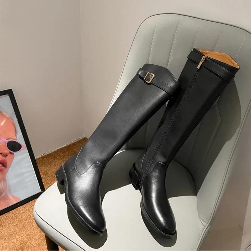 Vintage Women Slim Knee-High Boots Fashion Belt Buckle Shoes Autumn Low Heel Ladies Modern Long Booties 35 чёрный
Vintage Women Slim Knee-High Boots Fashion Belt Buckle Shoes Autumn Low Heel Ladies Modern Long Booties 35 чёрный