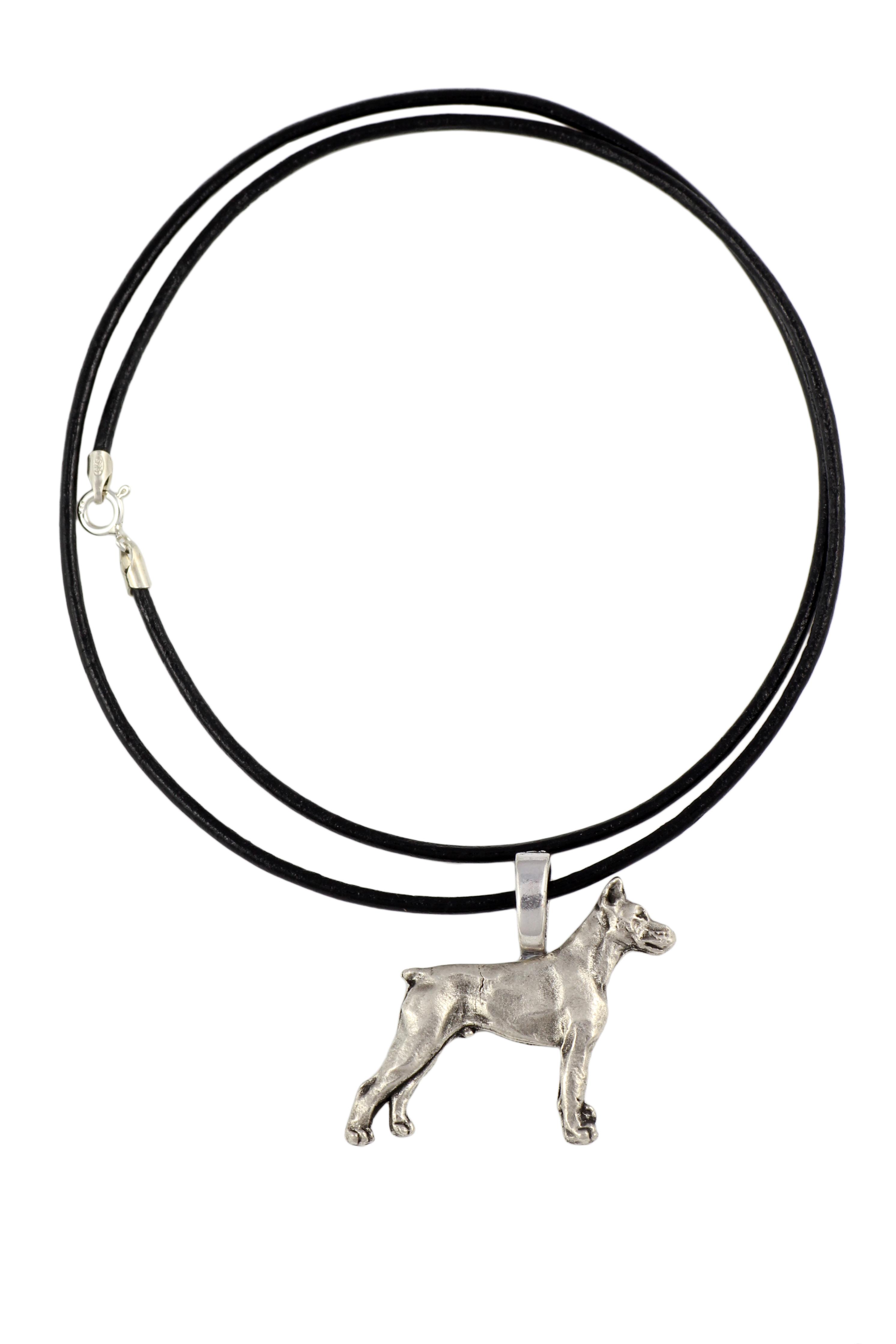 Dobermann, Doberman Pinscher, Dobie - Dog necklace, silver-plated pendant for the dog lover, subtle jewellery by Art-Dog срібний
Dobermann, Doberman Pinscher, Dobie - Dog necklace, silver-plated pendant for the dog lover, subtle jewellery by Art-Dog срібний