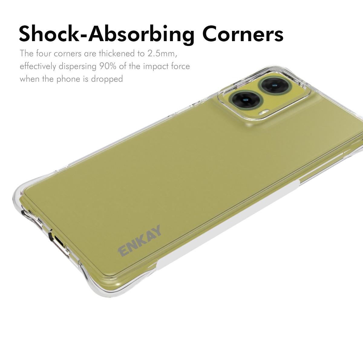 ENKAY HAT PRINCE For Motorola Moto G85 5G/S50 Neo 5G Case TPU Crystal Clear Phone Cover Corner Airbag Fall Protection A
ENKAY HAT PRINCE For Motorola Moto G85 5G/S50 Neo 5G Case TPU Crystal Clear Phone Cover Corner Airbag Fall Protection A