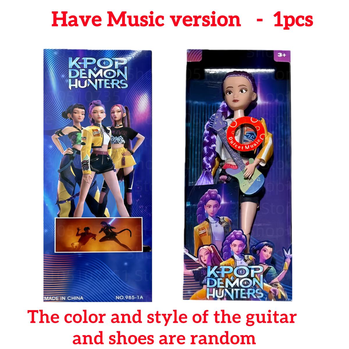 2025 Kpop Demon Hunter Music Version / No Music Version Mira Rumi Zoey Anime Vinyl Toy Figures with Costume Toy Christmas Gift
2025 Kpop Demon Hunter Music Version / No Music Version Mira Rumi Zoey Anime Vinyl Toy Figures with Costume Toy Christmas Gift