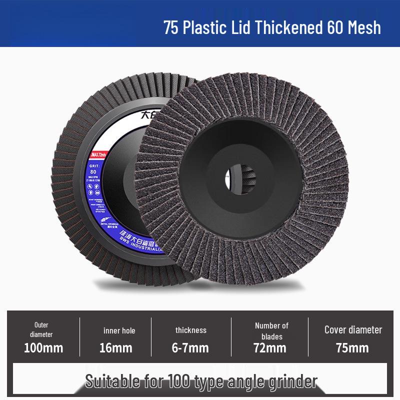 Great White Shark Thickened Flap Disc for Angle Grinders - 100 Grit, Polishing Stainless Steel & Metal with Sandpaper Wheel
Great White Shark Thickened Flap Disc for Angle Grinders - 100 Grit, Polishing Stainless Steel & Metal with Sandpaper Wheel