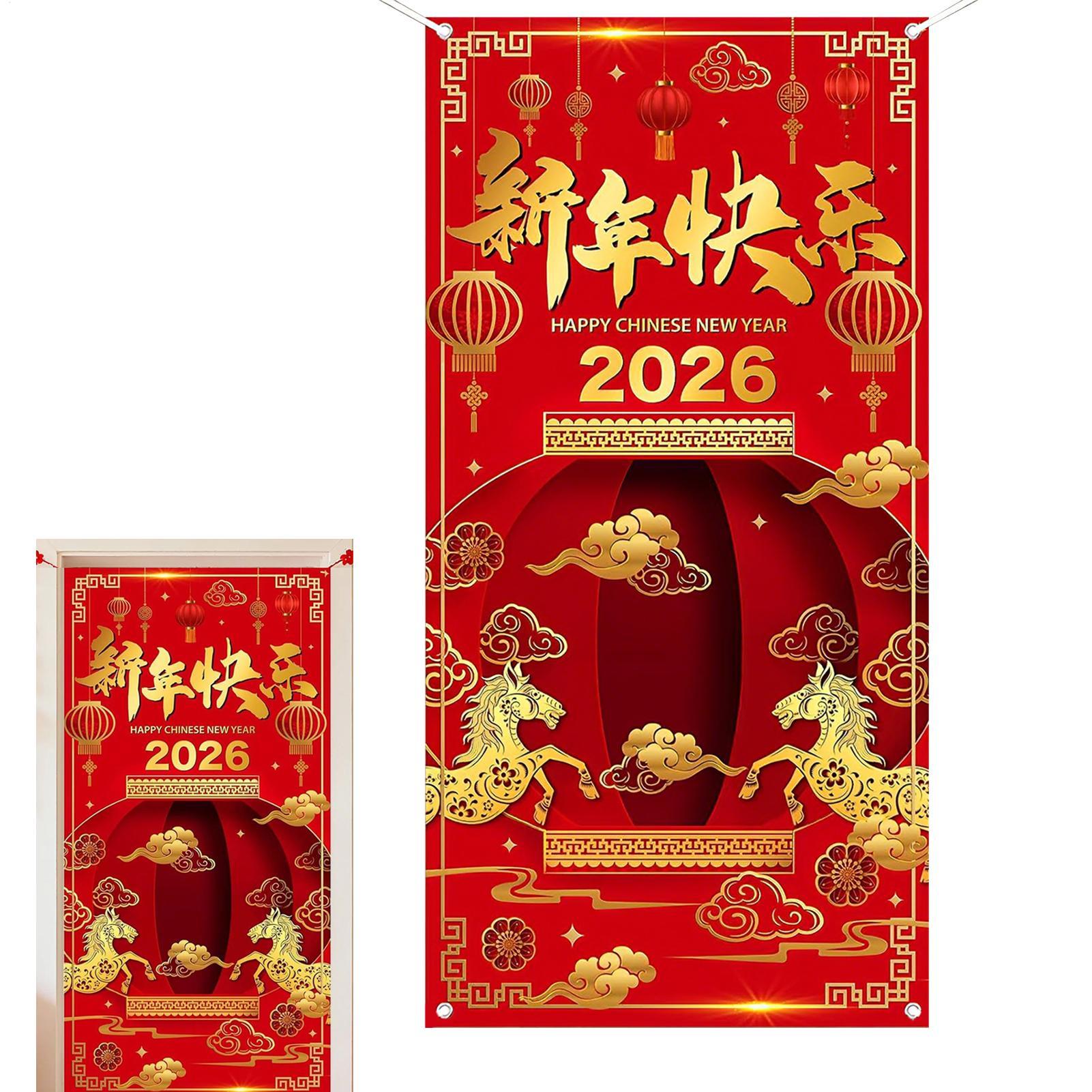 Year of The Horse 2026 Happy Chinese New Year Door Cover Decorations Banner Flag Welcome Hanging Backdrop Party decor China Mainland
Year of The Horse 2026 Happy Chinese New Year Door Cover Decorations Banner Flag Welcome Hanging Backdrop Party decor China Mainland
