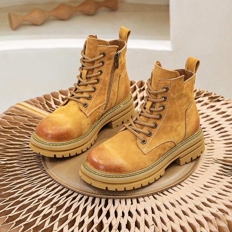 Martin boots women s new short boots small size women s shoes inner height increase women s boots rubber sole top layer pigskin rhubarb boots 33
Martin boots women s new short boots small size women s shoes inner height increase women s boots rubber sole top layer pigskin rhubarb boots 33