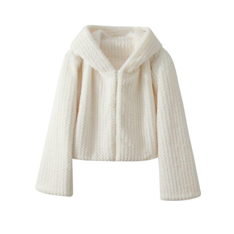 2025 Autumn/Winter Hand-Knitted Double-Sided Hooded Korean Short Rabbit Fur Coat for Women One size білий
2025 Autumn/Winter Hand-Knitted Double-Sided Hooded Korean Short Rabbit Fur Coat for Women One size білий