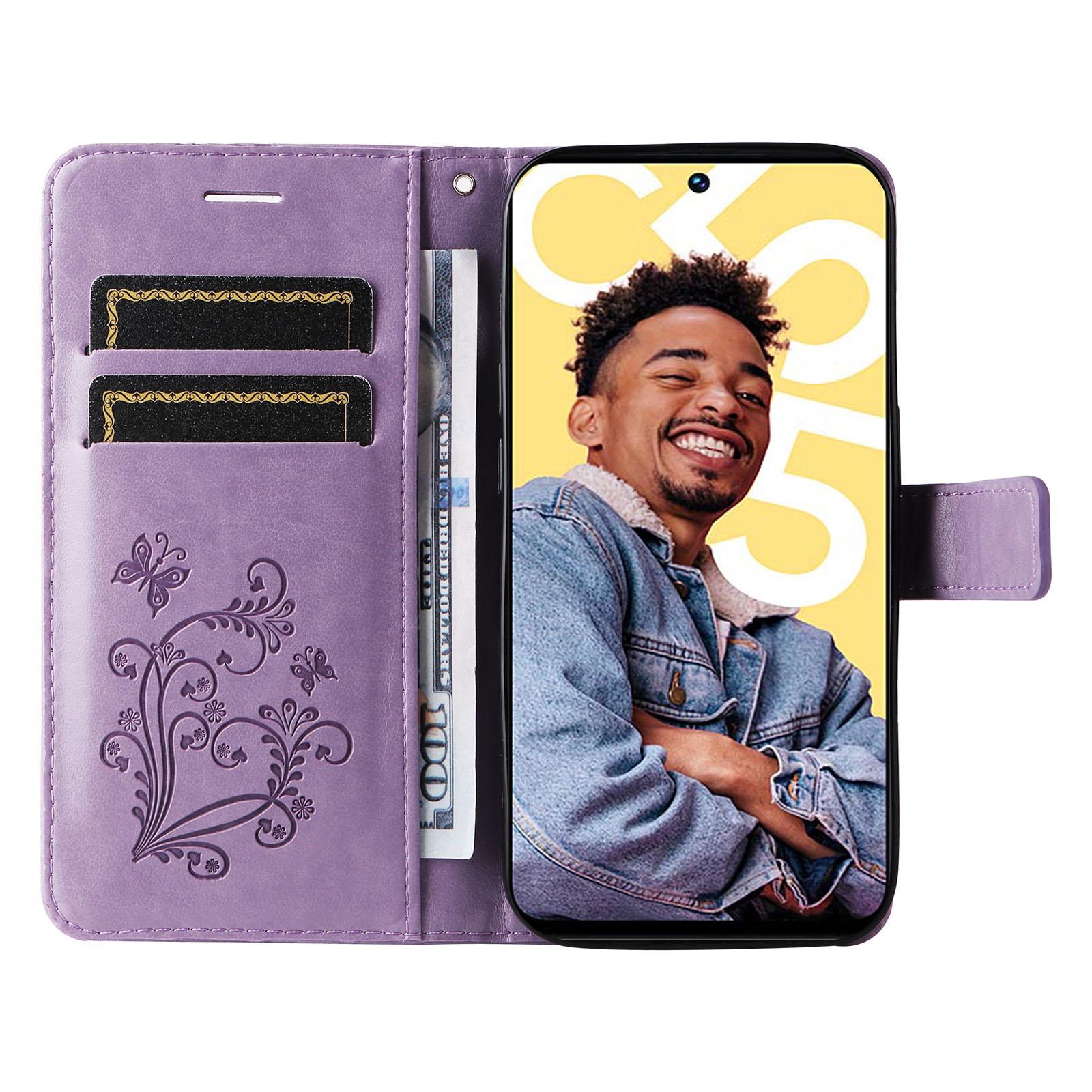 For Realme C55 Wallet Case Floral Butterfly Imprinted Leather Phone Cover Stand Purple
For Realme C55 Wallet Case Floral Butterfly Imprinted Leather Phone Cover Stand Purple