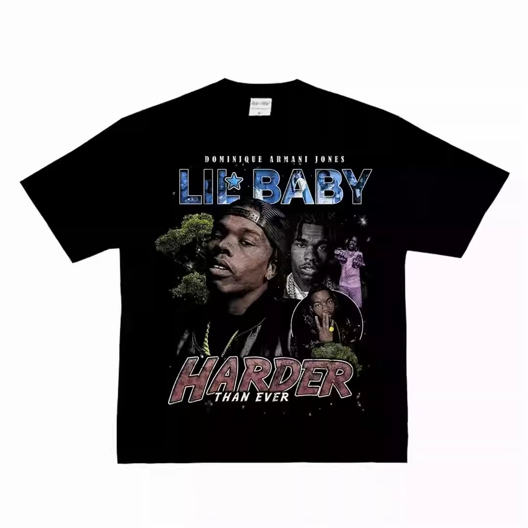 Lil Baby Harder Than Ever Graphic T-Shirt Cotton Trap Culture Rap Merch Unisex Oversized Crew Neck Streetwear Summer Tees S
Lil Baby Harder Than Ever Graphic T-Shirt Cotton Trap Culture Rap Merch Unisex Oversized Crew Neck Streetwear Summer Tees S