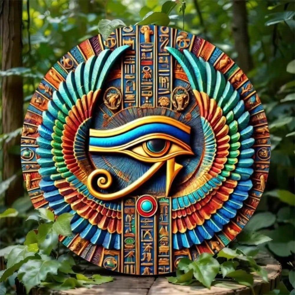 Metal Tin Sign Horus Eye Wall Art Home Decor Gift Pre Drilled Holes 20x20cm різнокольоровий
Metal Tin Sign Horus Eye Wall Art Home Decor Gift Pre Drilled Holes 20x20cm різнокольоровий