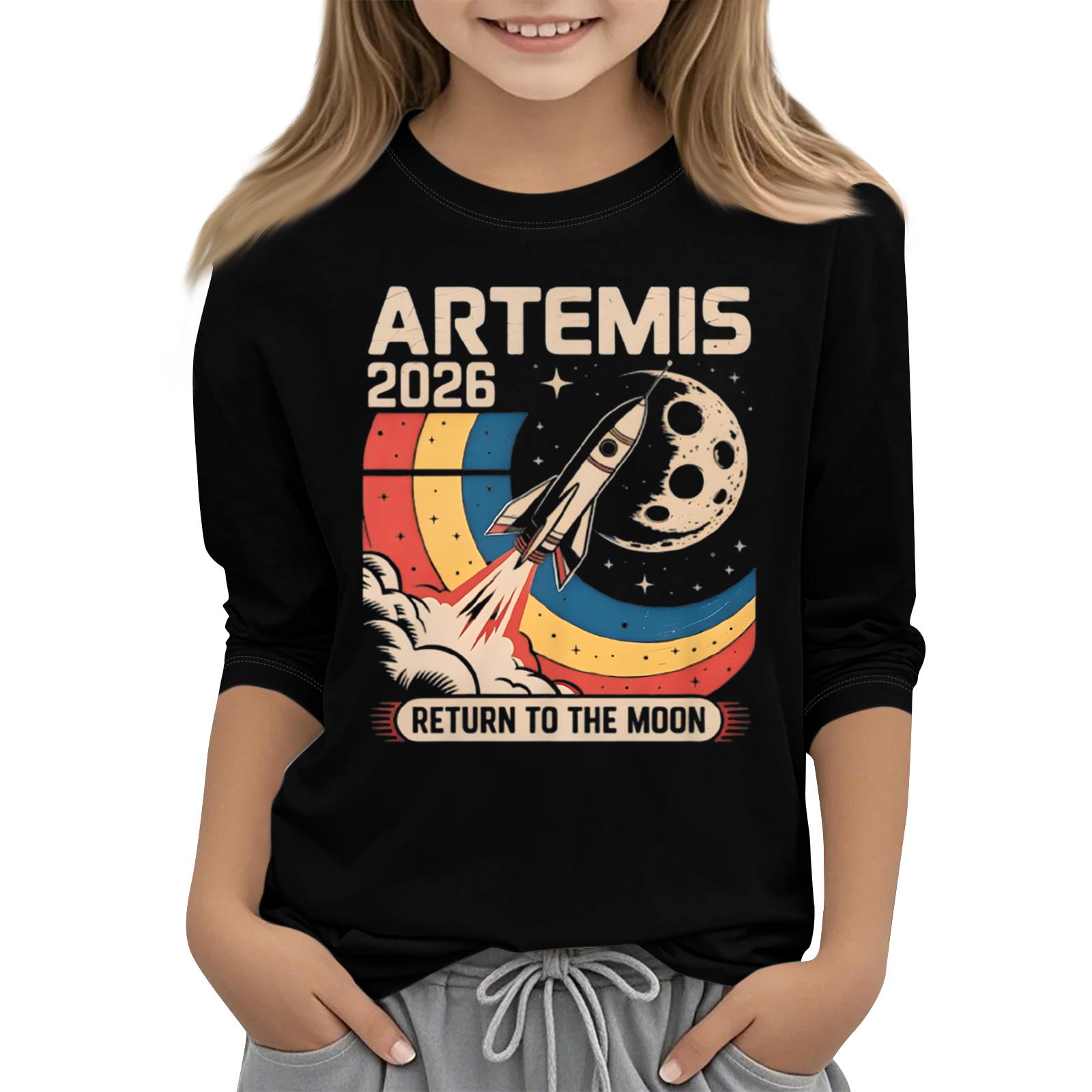 Kids Crew Neck Three Quarter Sleeve Casual T Shirt Space Rocket Print Graphic Tee Comfortable Fit Lightweight Fabric 130 чёрный
Kids Crew Neck Three Quarter Sleeve Casual T Shirt Space Rocket Print Graphic Tee Comfortable Fit Lightweight Fabric 130 чёрный
