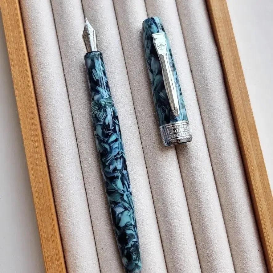 Розкішна ручка-перо Visconti Star Van Gogh з смоли Високоякісна імпортована смола різних кольорів Перо F/M 0.5/0.7мм Офісні чорнильні ручки M(0.7mm) світло-синій колір
Розкішна ручка-перо Visconti Star Van Gogh з смоли Високоякісна імпортована смола різних кольорів Перо F/M 0.5/0.7мм Офісні чорнильні ручки M(0.7mm) світло-синій колір