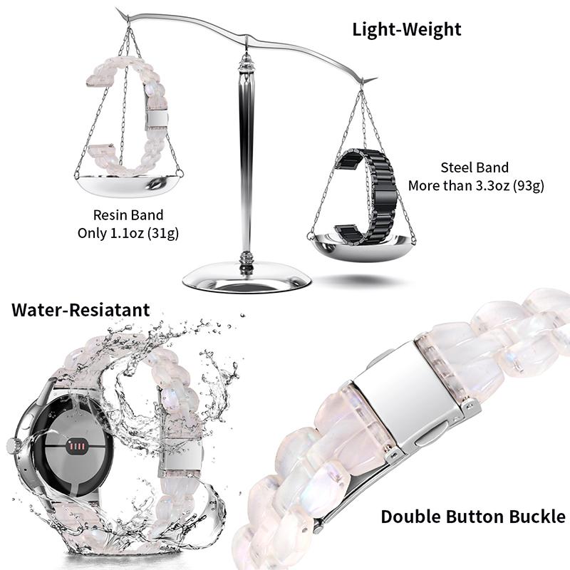 For Google Pixel Watch 3 41mm/Watch 2/Pixel Watch Rhombus Resin Band Lightweight Wristband Bracelet Strap with Stainless Steel Buckle Purple Green Mix
For Google Pixel Watch 3 41mm/Watch 2/Pixel Watch Rhombus Resin Band Lightweight Wristband Bracelet Strap with Stainless Steel Buckle Purple Green Mix