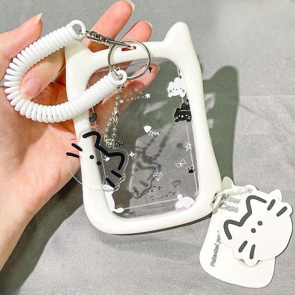 Creative Transparent Photocard Holder Acrylic Kawaii Kpop Idol Card Holder Cat Ear Portable Bag Pendant
Creative Transparent Photocard Holder Acrylic Kawaii Kpop Idol Card Holder Cat Ear Portable Bag Pendant