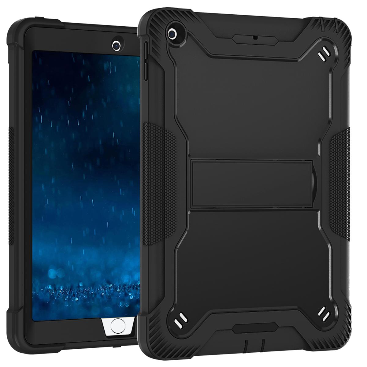 For iPad 9.7-inch (2017)/(2018) Tablet Case 3-in-1 Heavy Duty Silicone+PC Kickstand Cover Red+Black
For iPad 9.7-inch (2017)/(2018) Tablet Case 3-in-1 Heavy Duty Silicone+PC Kickstand Cover Red+Black