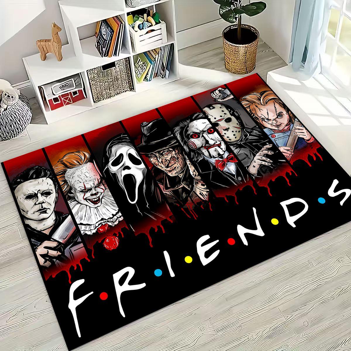 Ковер с персонажами ужасов S-Scream Ghost Face для спальни, гостиной, дивана, домашний придверный коврик для декора, большой детский игровой нескользящий коврик для пола 60x90cm( 23x35in )
Ковер с персонажами ужасов S-Scream Ghost Face для спальни, гостиной, дивана, домашний придверный коврик для декора, большой детский игровой нескользящий коврик для пола 60x90cm( 23x35in )