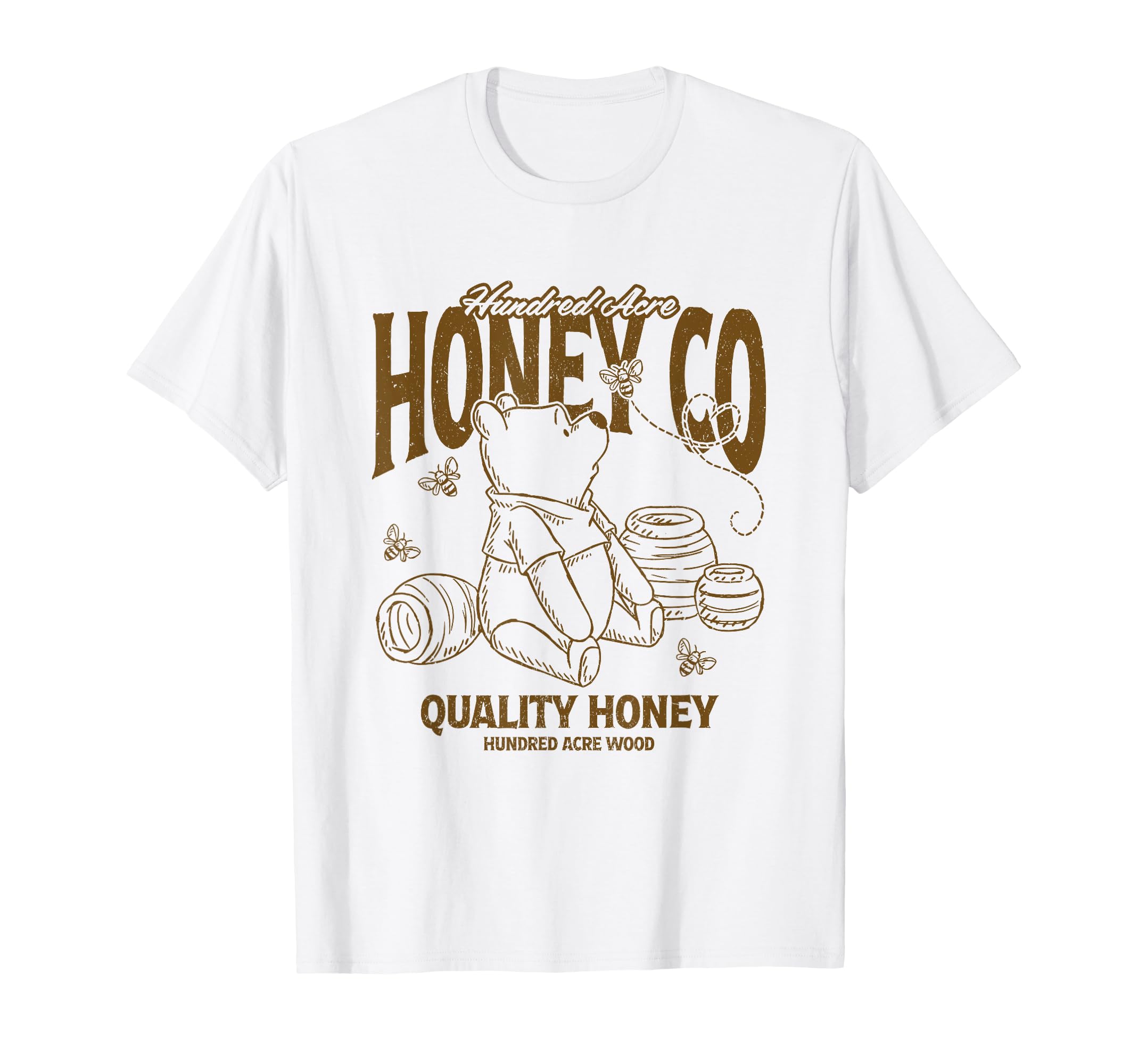 Дисней Винни-Пух 100 Акров Мёда Логотип с большой грудью Ко. Футболка белый
Дисней Винни-Пух 100 Акров Мёда Логотип с большой грудью Ко. Футболка белый