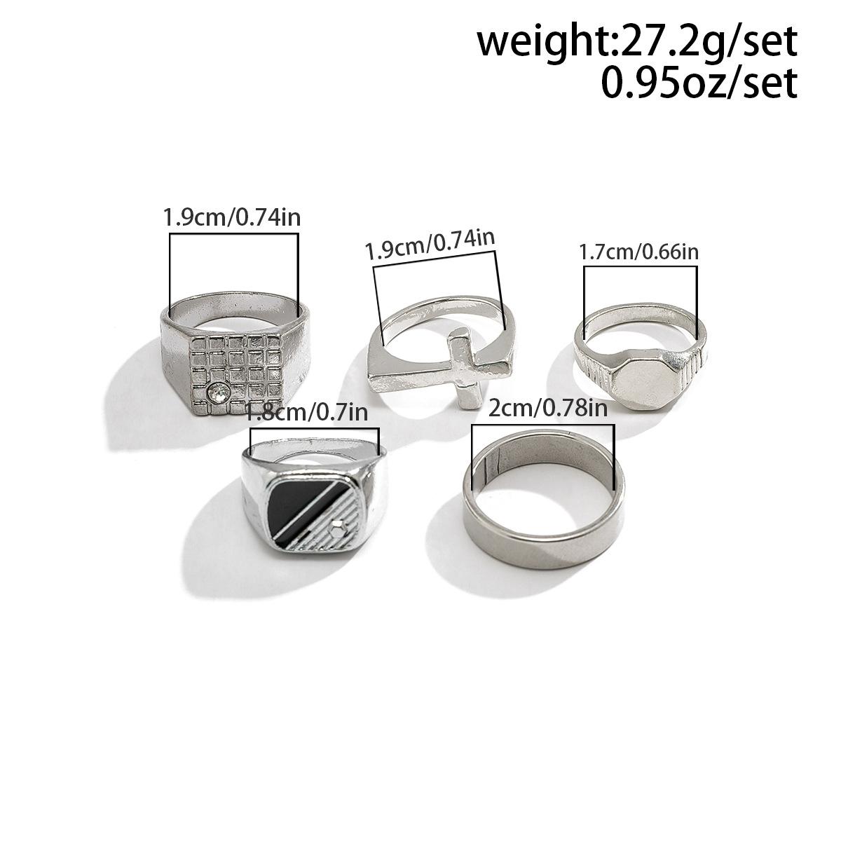 Inlaid Diamond Square Ring for Men, Niche Retro Fashion Personality Titanium Steel Ring, Index Finger Ring, Men s Jewelry Color Mixing 04260
Inlaid Diamond Square Ring for Men, Niche Retro Fashion Personality Titanium Steel Ring, Index Finger Ring, Men s Jewelry Color Mixing 04260