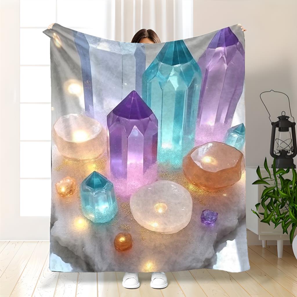 Dream Crystal Theme Pattern Flannel printed blanket suitable for all seasons suitable for living room office sofa and travel 75x90cm
Dream Crystal Theme Pattern Flannel printed blanket suitable for all seasons suitable for living room office sofa and travel 75x90cm