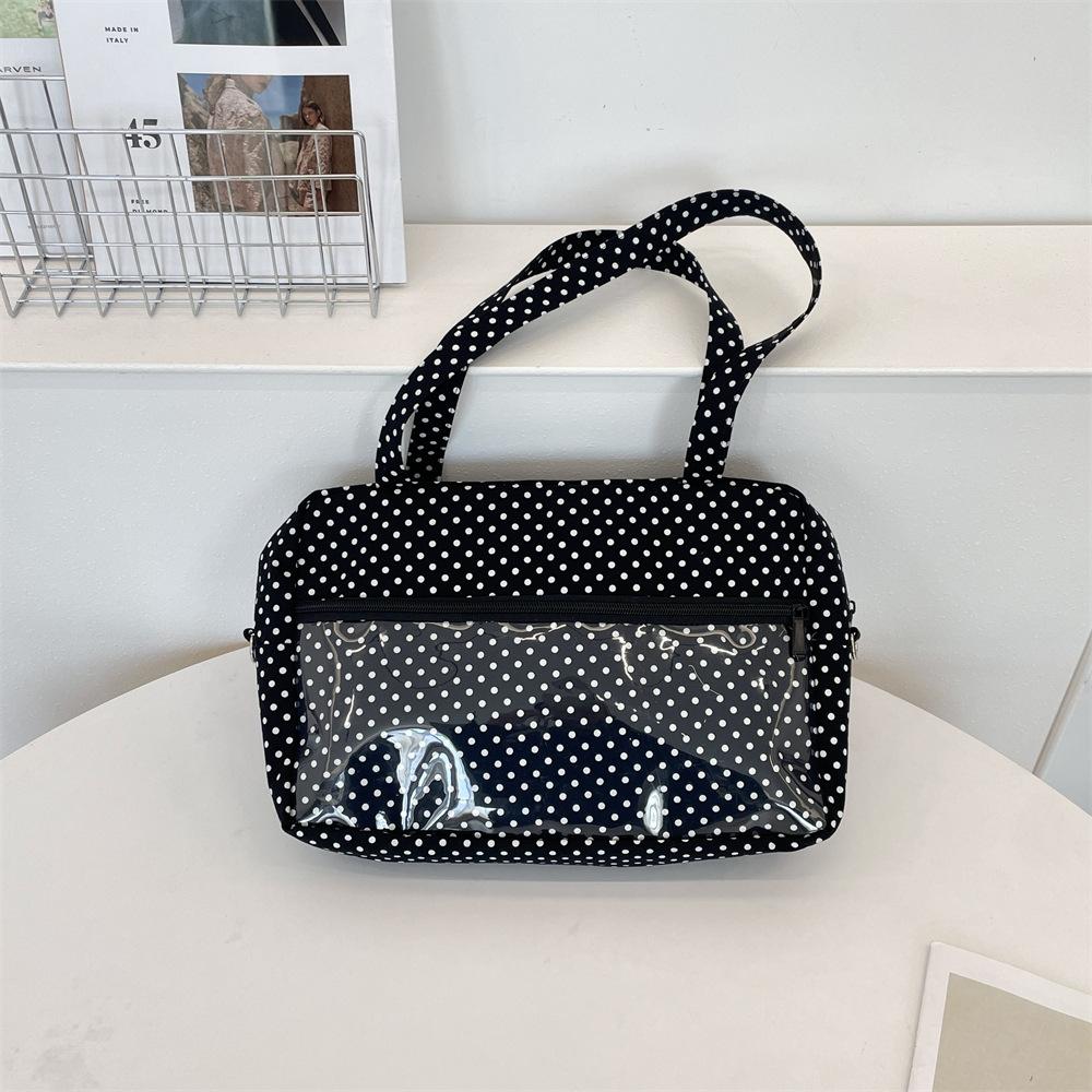 Two-dimensional yuan single shoulder trend class bag universal canvas bag double-layer transparent women s tote bag
Two-dimensional yuan single shoulder trend class bag universal canvas bag double-layer transparent women s tote bag