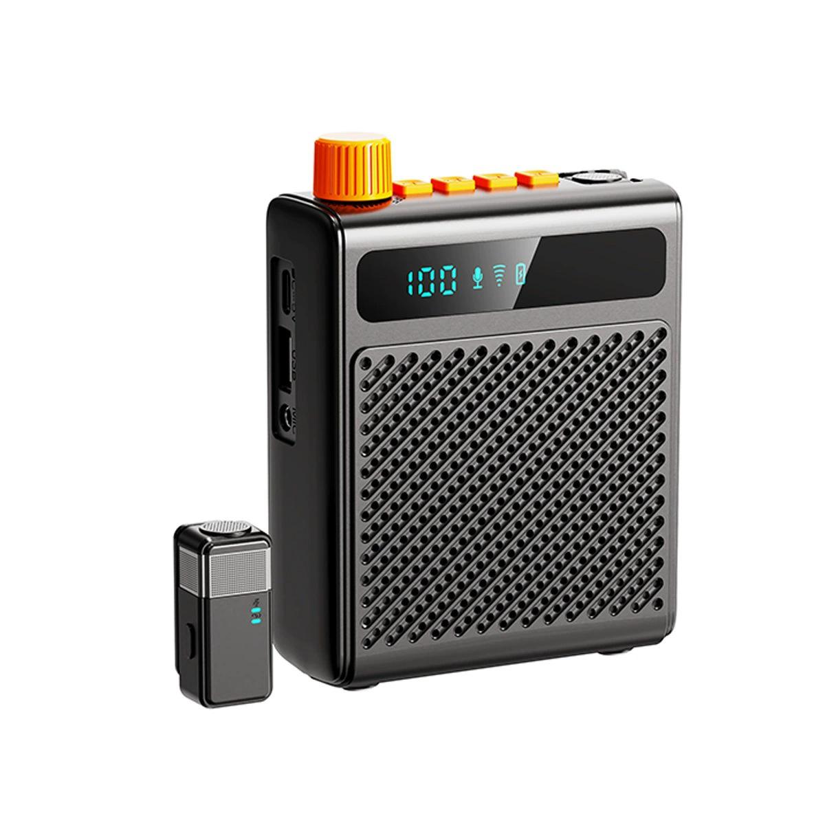 Portable Wireless Lapel Microphone & Amplifier: Ideal for Teachers, Tour Guides, Indoor/Outdoor Use. чорний
Portable Wireless Lapel Microphone & Amplifier: Ideal for Teachers, Tour Guides, Indoor/Outdoor Use. чорний