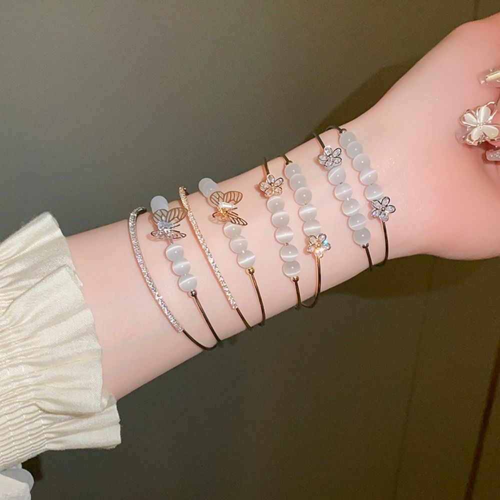 Gold Cats Eye Bangle Korean Rhinestone Bracelet Jewelry Butterfly Open Bracelet Ankle
Gold Cats Eye Bangle Korean Rhinestone Bracelet Jewelry Butterfly Open Bracelet Ankle