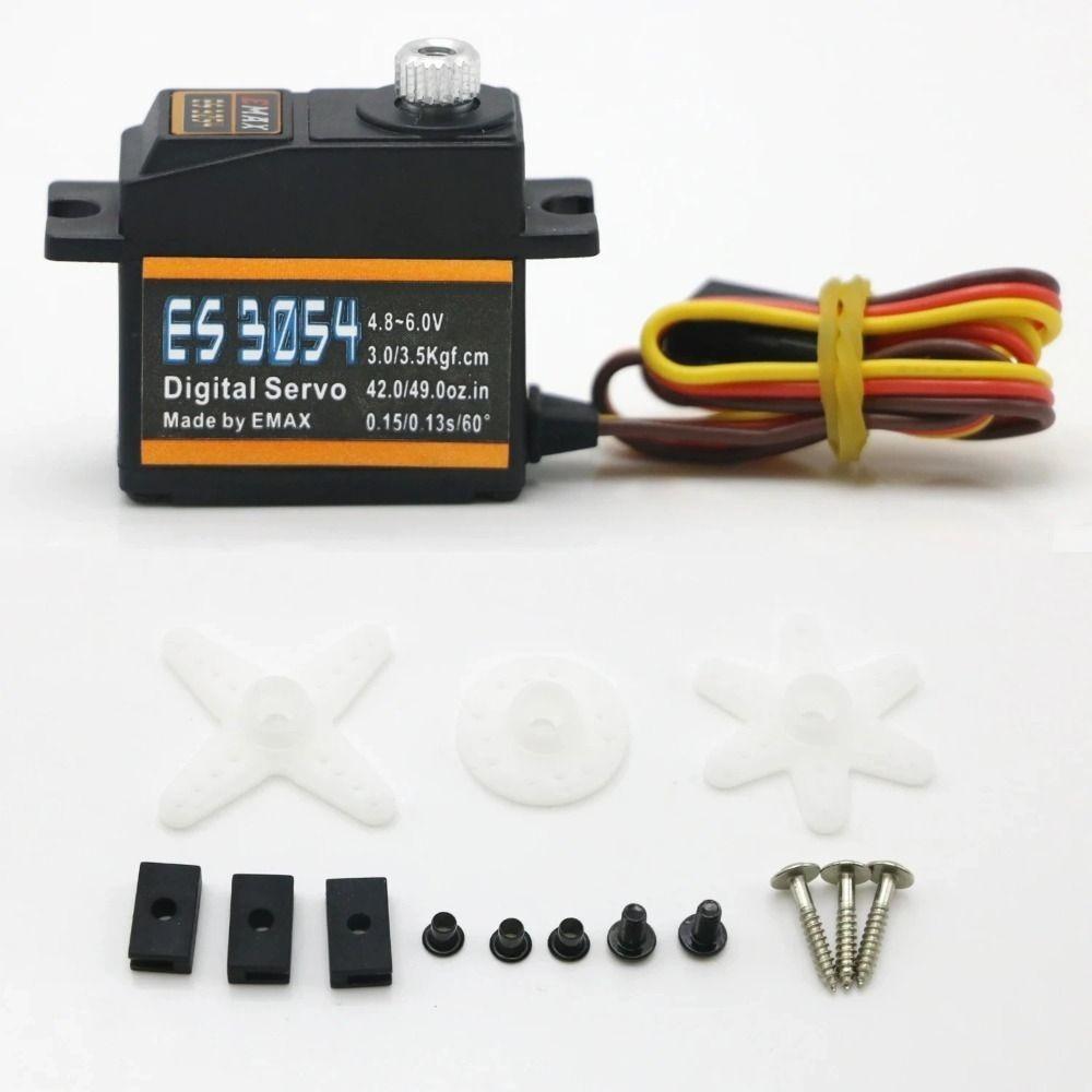 4.8V - 6.0V 17g 3.5kg 0.13sec 23T Metal Gear Servo for RC Airplane Model ES3154 Upgrade
4.8V - 6.0V 17g 3.5kg 0.13sec 23T Metal Gear Servo for RC Airplane Model ES3154 Upgrade