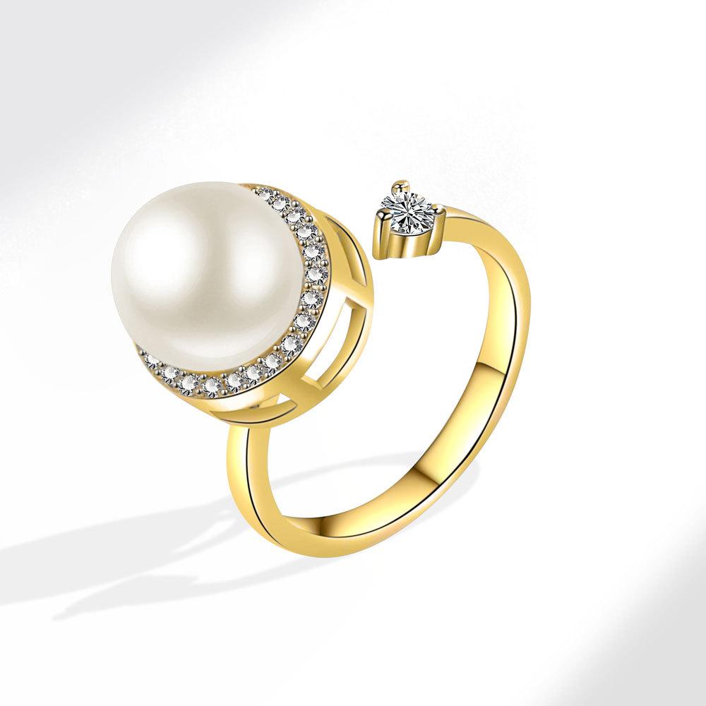 Women s Copper Inlaid Large Pearl Rotating Diamond Engagement Ring for Anxiety Relief Decompression Spinning Ring Zircon resizable
Women s Copper Inlaid Large Pearl Rotating Diamond Engagement Ring for Anxiety Relief Decompression Spinning Ring Zircon resizable