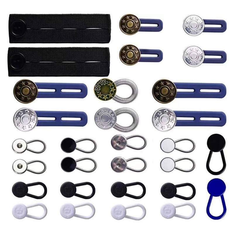30pcs Pants Button Extender Adjustable Retractable Collar Extenders Elastic Jeans Waist Extender Button for Men Women 1
30pcs Pants Button Extender Adjustable Retractable Collar Extenders Elastic Jeans Waist Extender Button for Men Women 1