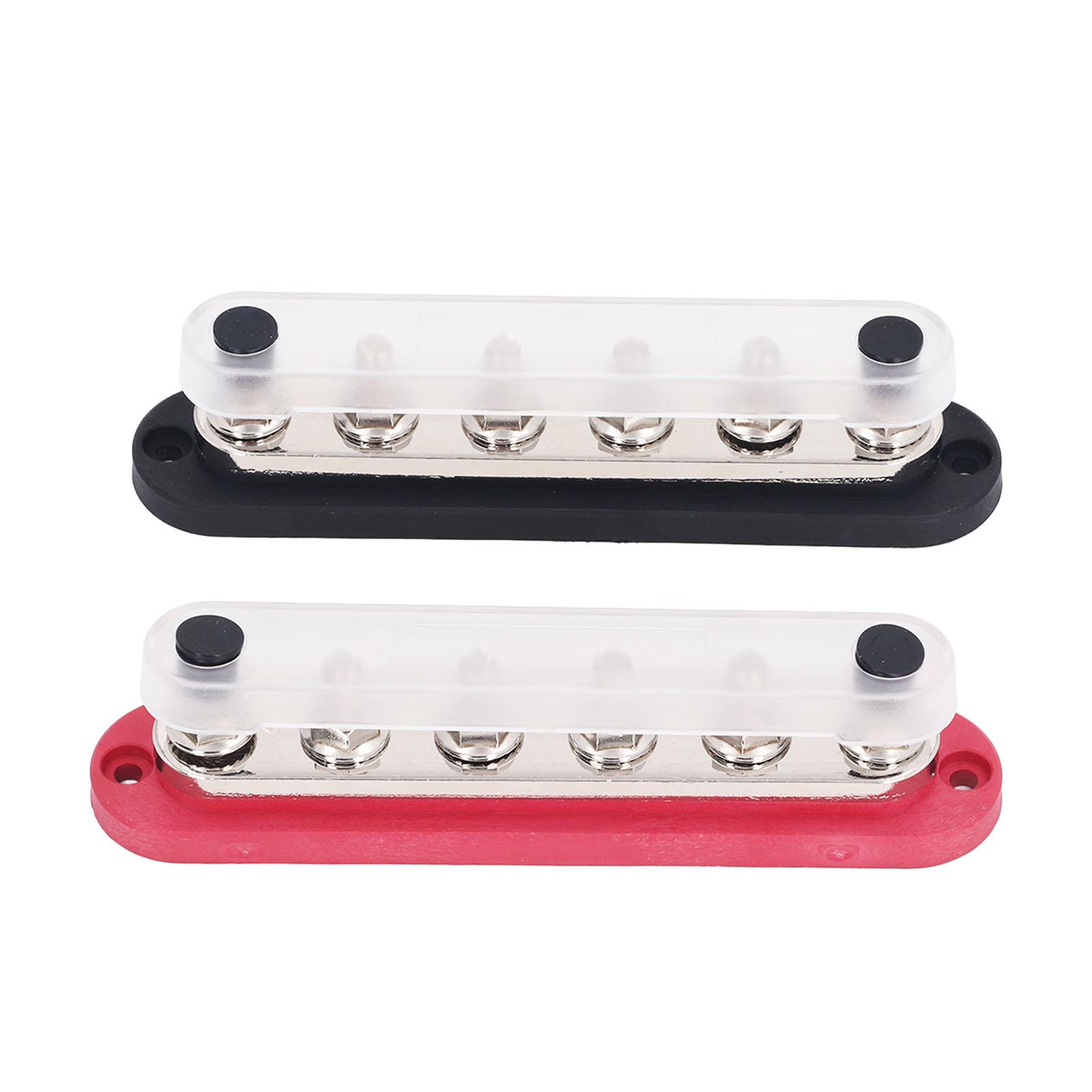2Pcs M8 300A 12‑48V Power Distribution Block Brass Stainless Steel Bus Bar Terminal Block for Car Boat Marine
2Pcs M8 300A 12‑48V Power Distribution Block Brass Stainless Steel Bus Bar Terminal Block for Car Boat Marine