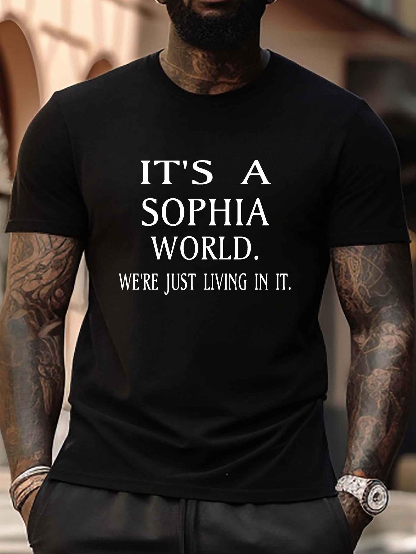 Plus Size Summer T-shirt with Sophia Graphic - Casual Short Sleeve Tee S
Plus Size Summer T-shirt with Sophia Graphic - Casual Short Sleeve Tee S