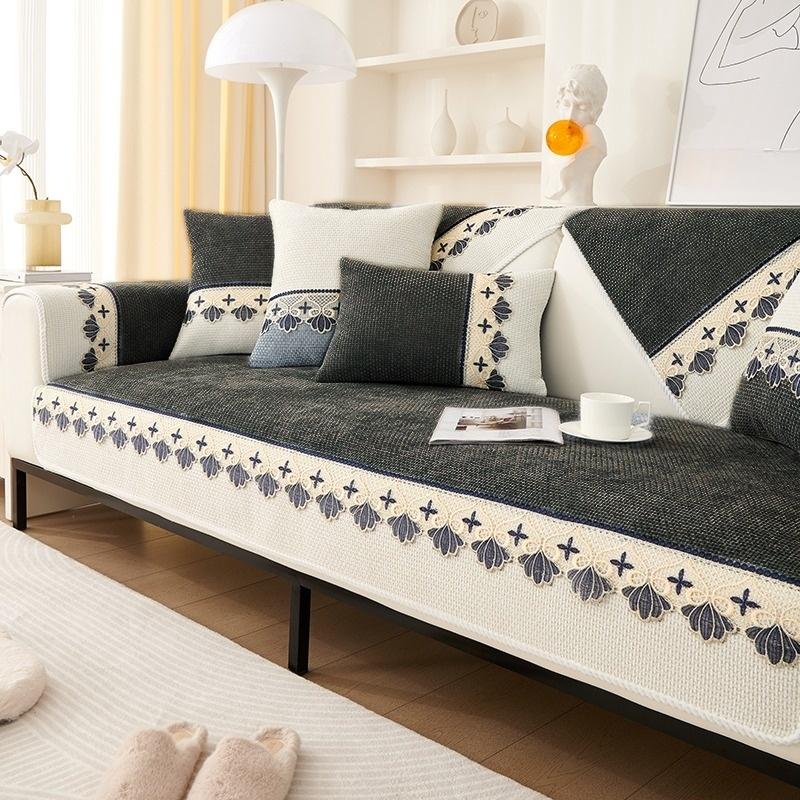 1pc Modern Lace Decored Sofa Cover Weaving Chenille Anti-Slip Machine Washable, All-Season Use Sofa Towel Couch Seat Cover 70*120cm темно-сірий колір
1pc Modern Lace Decored Sofa Cover Weaving Chenille Anti-Slip Machine Washable, All-Season Use Sofa Towel Couch Seat Cover 70*120cm темно-сірий колір