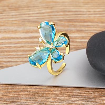 Nidin New Fashion Lucky Butterfly Rings Shiny Cubic Zirconia Geometric Finger Ring Open Adjustable Minimalist Dainty Jewelry светло-синий
Nidin New Fashion Lucky Butterfly Rings Shiny Cubic Zirconia Geometric Finger Ring Open Adjustable Minimalist Dainty Jewelry светло-синий