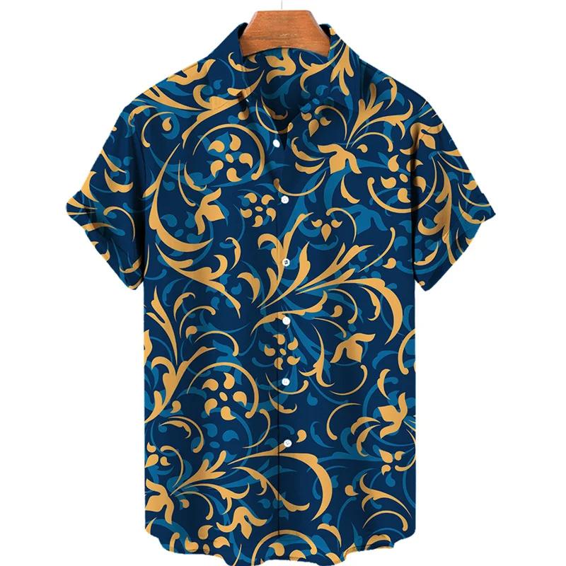 Summer Fashion Shirts For Men Streetwear Baroque Style Print Shirt Summer Harajuku Womens Clothes Blouse Camisa Masculino S
Summer Fashion Shirts For Men Streetwear Baroque Style Print Shirt Summer Harajuku Womens Clothes Blouse Camisa Masculino S