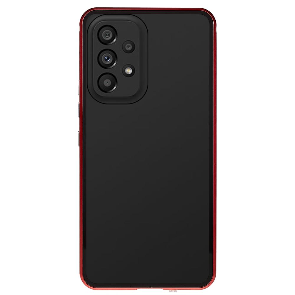 For Samsung Galaxy A53 5G Double-Sided Tempered Glass+Metal Frame Phone Case Full Coverage Magnetic Absorption Cover Red
For Samsung Galaxy A53 5G Double-Sided Tempered Glass+Metal Frame Phone Case Full Coverage Magnetic Absorption Cover Red