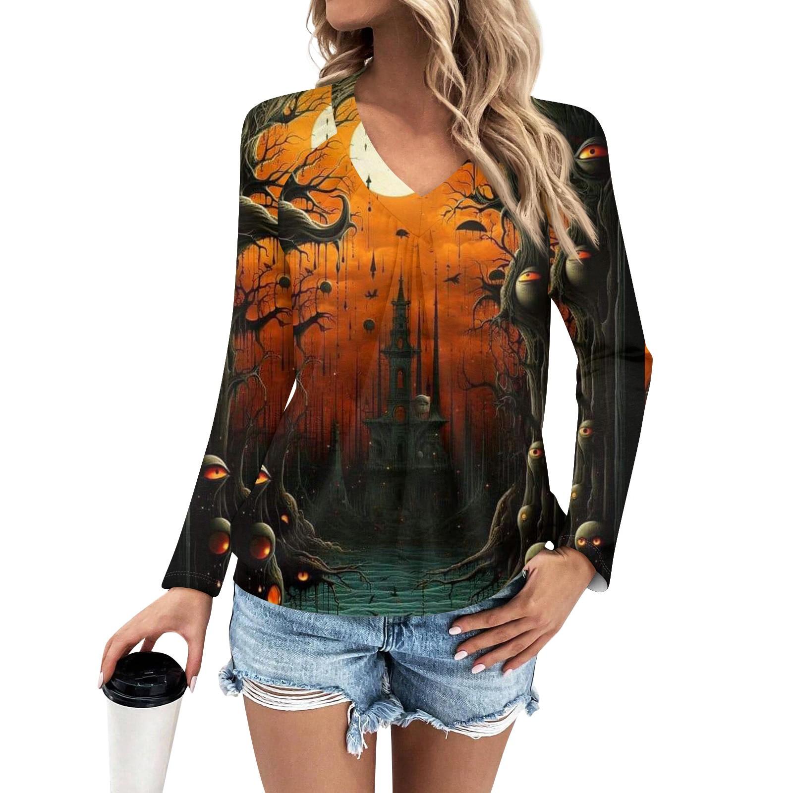 Женская мода V-образный вырез плиссированные полоски принт повседневный длинный рукав S жёлтый