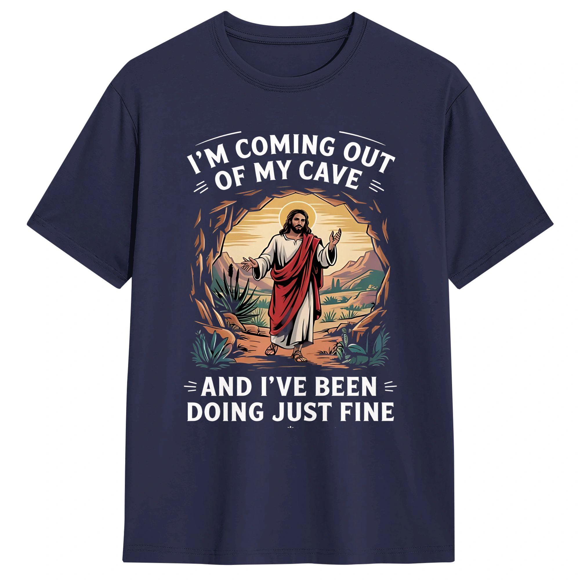 Coming Out of My Cave the Jesus Resurrection Easter T Shirt Beach Cotton TShirts Unisexs Casual Tshirt Short Sleeve Aesthetic Top 4XL
Coming Out of My Cave the Jesus Resurrection Easter T Shirt Beach Cotton TShirts Unisexs Casual Tshirt Short Sleeve Aesthetic Top 4XL