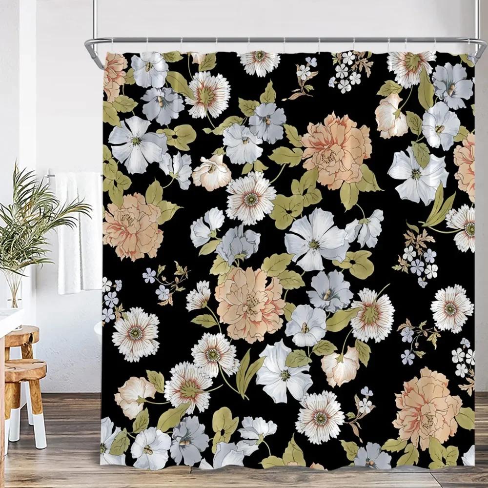 Vintage Floral Shower Curtain Plant Butterfly Floral Bathroom Curtain Decorative Polyester Bathtub Curtain With Hook W60H190(CM)-1 Pcs
Vintage Floral Shower Curtain Plant Butterfly Floral Bathroom Curtain Decorative Polyester Bathtub Curtain With Hook W60H190(CM)-1 Pcs