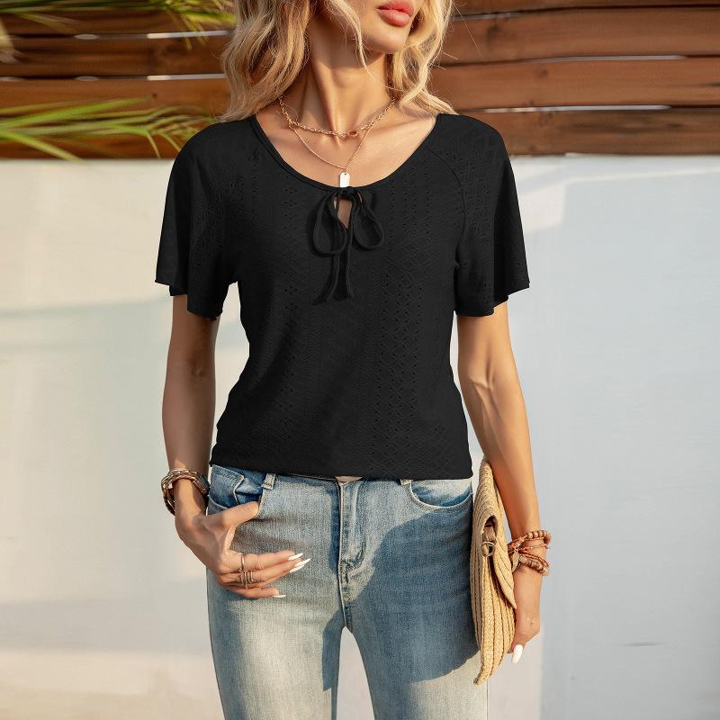 Весенне-летняя новая однотонная футболка с v-образным вырезом на шнуровке и короткими рукавами 2XL чёрный
Весенне-летняя новая однотонная футболка с v-образным вырезом на шнуровке и короткими рукавами 2XL чёрный