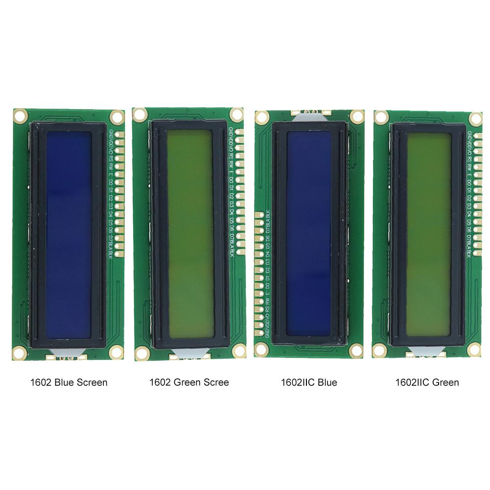 LCD1602 Дисплей Модуль IIC I2C Інтерфейс HD44780 Рідкокристалічний Дисплей Модуль 5 В 16x2 Символ Синьо Зелений Екран для Arduino
LCD1602 Дисплей Модуль IIC I2C Інтерфейс HD44780 Рідкокристалічний Дисплей Модуль 5 В 16x2 Символ Синьо Зелений Екран для Arduino