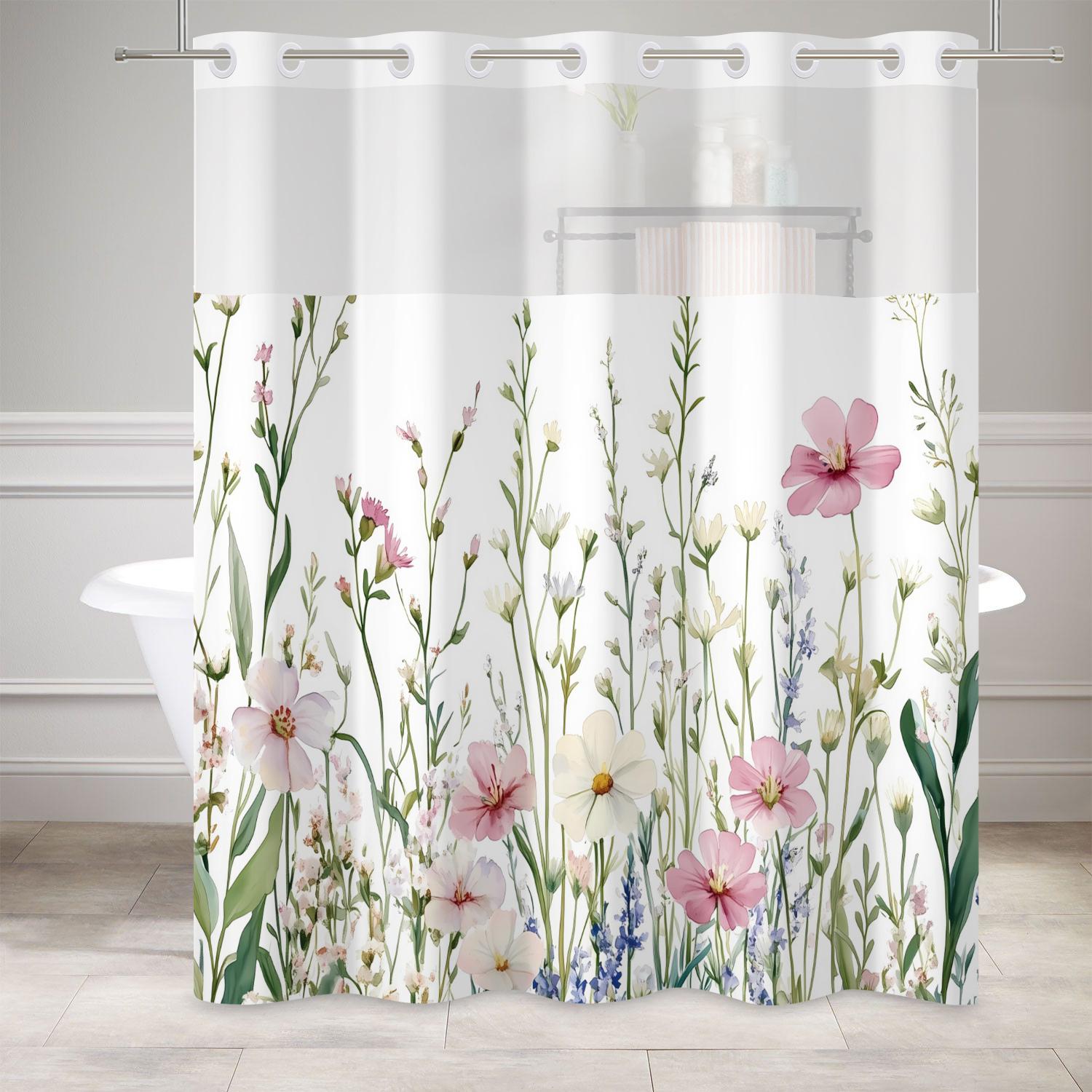 Double Layer Shower Curtain Leaves Plant Leaf Modern Simple Home Bathroom Decor Fabric Bath Curtains Easy Install Built-In Liner W60H190(CM)-1 Pcs
Double Layer Shower Curtain Leaves Plant Leaf Modern Simple Home Bathroom Decor Fabric Bath Curtains Easy Install Built-In Liner W60H190(CM)-1 Pcs