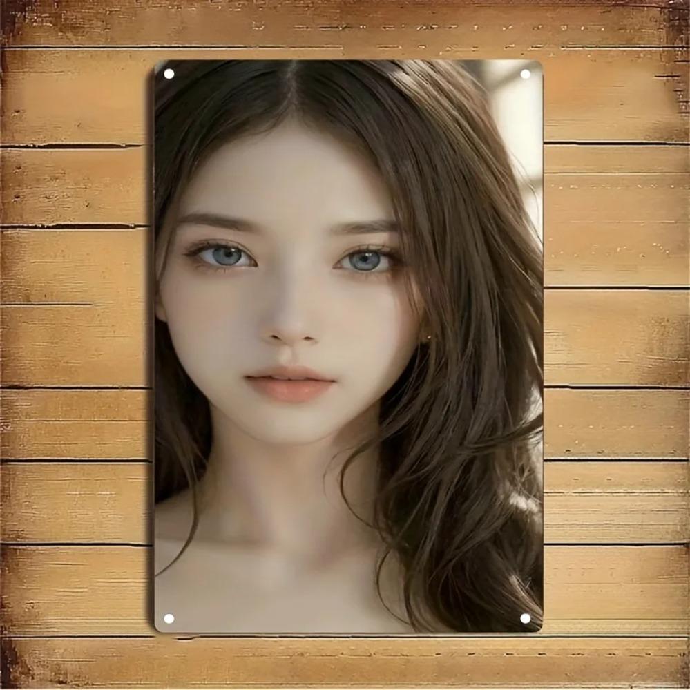 Korean Art Metal Sign - Asian Woman Face Portrait Iron Wall Decor for Home Bar Cafe, Durable 2D Flat Poster 20x30cm(7.8x11.8inch)
Korean Art Metal Sign - Asian Woman Face Portrait Iron Wall Decor for Home Bar Cafe, Durable 2D Flat Poster 20x30cm(7.8x11.8inch)
