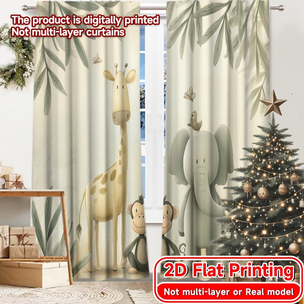 2D FLAT PRINTING 2pcs Curtains (Without Rod) Children s Safari Adventure Modern Fashionable Curtainments during the Valentine is 100*130 Rod Pocket 1pcs
2D FLAT PRINTING 2pcs Curtains (Without Rod) Children s Safari Adventure Modern Fashionable Curtainments during the Valentine is 100*130 Rod Pocket 1pcs