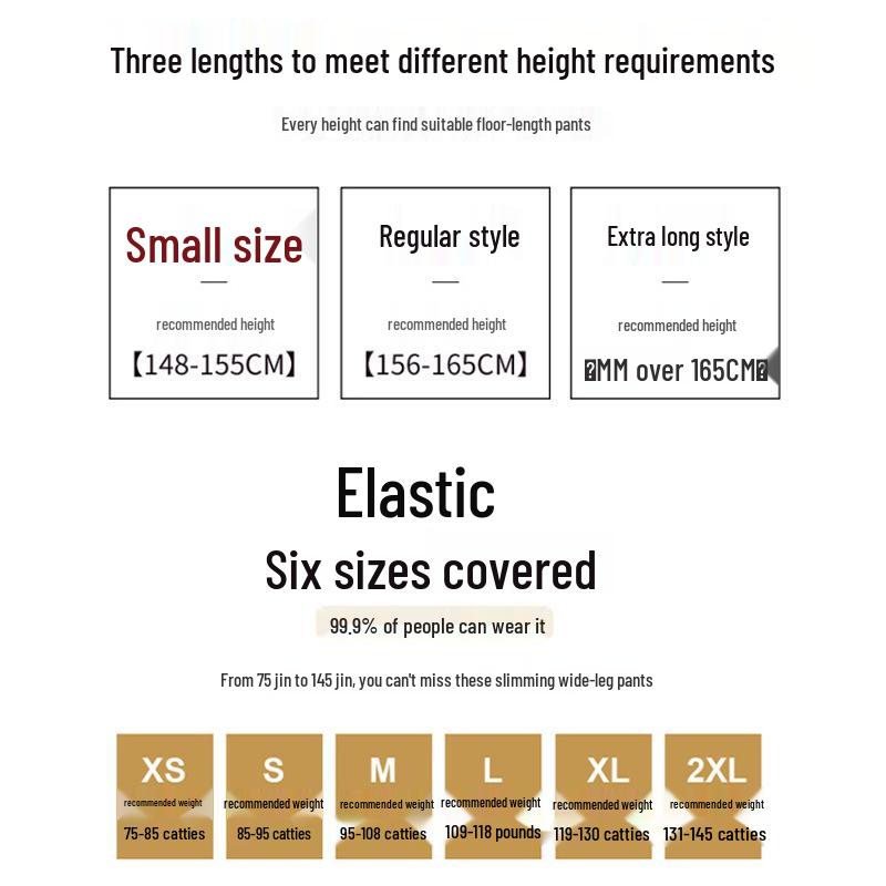 Women s High-Waist Wide-Leg Pants: Petite, Draping, Narrow Straight-Leg for Spring, Summer, Autumn 3XL
Women s High-Waist Wide-Leg Pants: Petite, Draping, Narrow Straight-Leg for Spring, Summer, Autumn 3XL