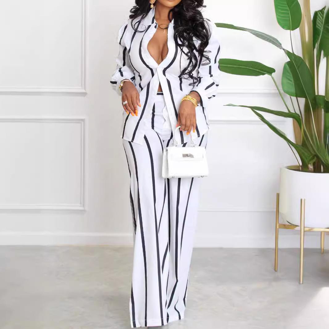 Женская рубашка с принтом, темперамент, элегантные широкие брюки, модный повседневный костюм S белый
Женская рубашка с принтом, темперамент, элегантные широкие брюки, модный повседневный костюм S белый