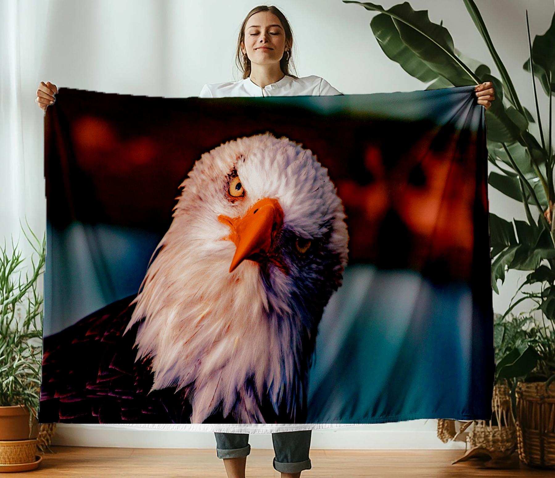 130×150cm Eagle American Printed Thin Fashion Blanket Camping Throw Bed Sofa Office Air Conditioning Soft Leisure Fashion Blankets 75x90cm
130×150cm Eagle American Printed Thin Fashion Blanket Camping Throw Bed Sofa Office Air Conditioning Soft Leisure Fashion Blankets 75x90cm
