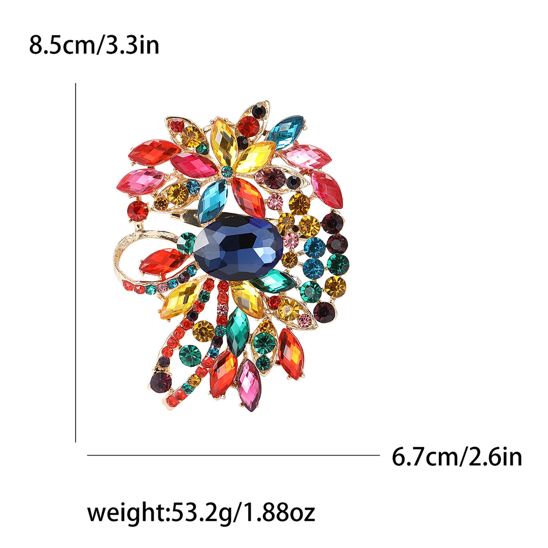 Африканская высококачественная сплавная полная бриллиантовая большая стеклянная брошь модная и универсальная женская одежда корсаж ювелирные изделия булавка
Африканская высококачественная сплавная полная бриллиантовая большая стеклянная брошь модная и универсальная женская одежда корсаж ювелирные изделия булавка