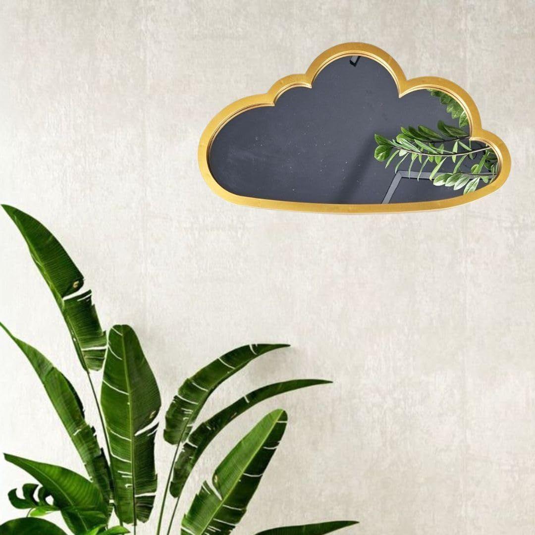 1 Pcs Cloud Shape Fiber Wall Mirror with Acrylic Golden Aesthetic Frame with Hook for Hanging On Walls
1 Pcs Cloud Shape Fiber Wall Mirror with Acrylic Golden Aesthetic Frame with Hook for Hanging On Walls