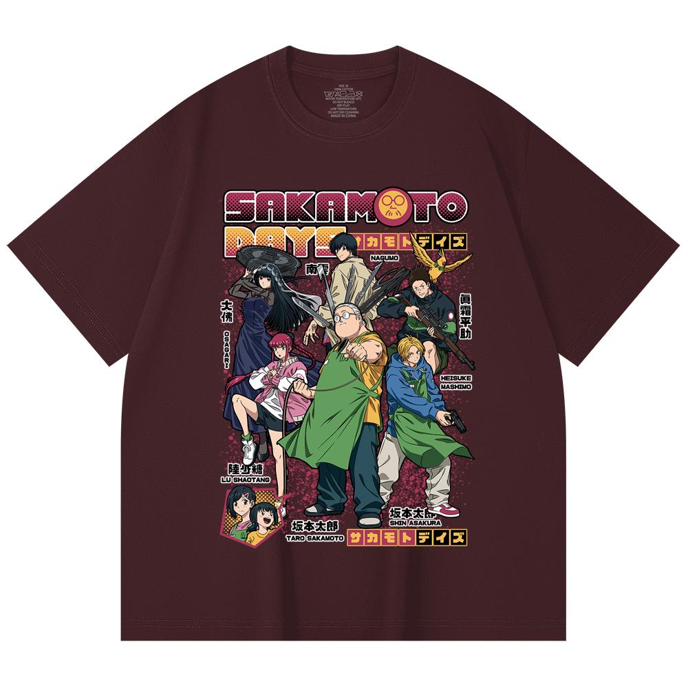 230 Gsm 100% Cotton Sakamoto Days V1 Print Unisex Heavy Cotton T Shirt 2XL вина червоного кольору
230 Gsm 100% Cotton Sakamoto Days V1 Print Unisex Heavy Cotton T Shirt 2XL вина червоного кольору