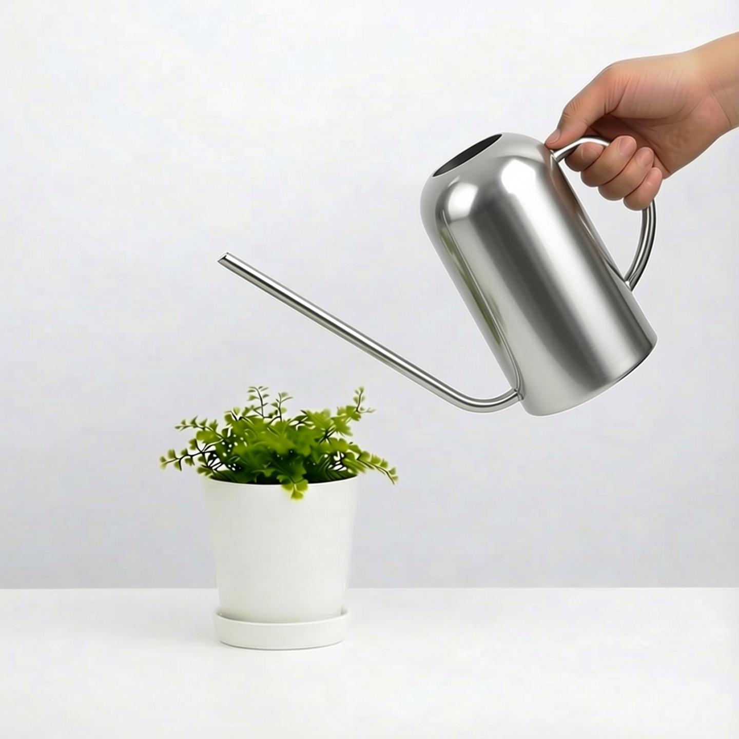 1500ML Stainless Steel Long Spout Watering Can for Garden and Household Plants Semi-circular Tall Water Pot/1500ML срібний
1500ML Stainless Steel Long Spout Watering Can for Garden and Household Plants Semi-circular Tall Water Pot/1500ML срібний