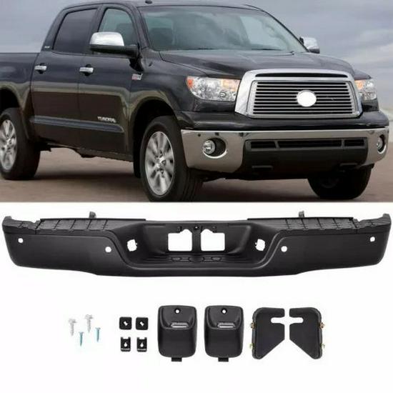 2007-2014 Toyota Tundra Rear Bumper with Holes Black Coated
2007-2014 Toyota Tundra Rear Bumper with Holes Black Coated