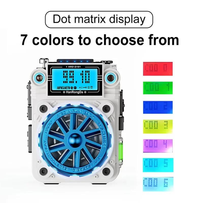Original HRD-G18 76-108MHz Portable FM Radio Receiver DSP Multifunctional Audio Speaker Support TF Card Play Mode
Original HRD-G18 76-108MHz Portable FM Radio Receiver DSP Multifunctional Audio Speaker Support TF Card Play Mode