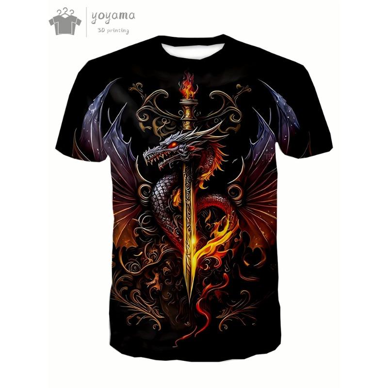 Dragon Print Clothes Men Funny Men s Summer Clothes T shirt Men Short Sleeve Tee Dragon Graphic T shirts Personalized T-shirt 6XL
Dragon Print Clothes Men Funny Men s Summer Clothes T shirt Men Short Sleeve Tee Dragon Graphic T shirts Personalized T-shirt 6XL